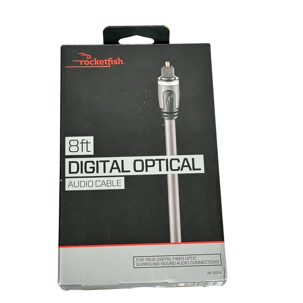 ROCKETFISH (RF-G1219) Digital Fiber Optical Audio Cable - 8 ft 2.4M